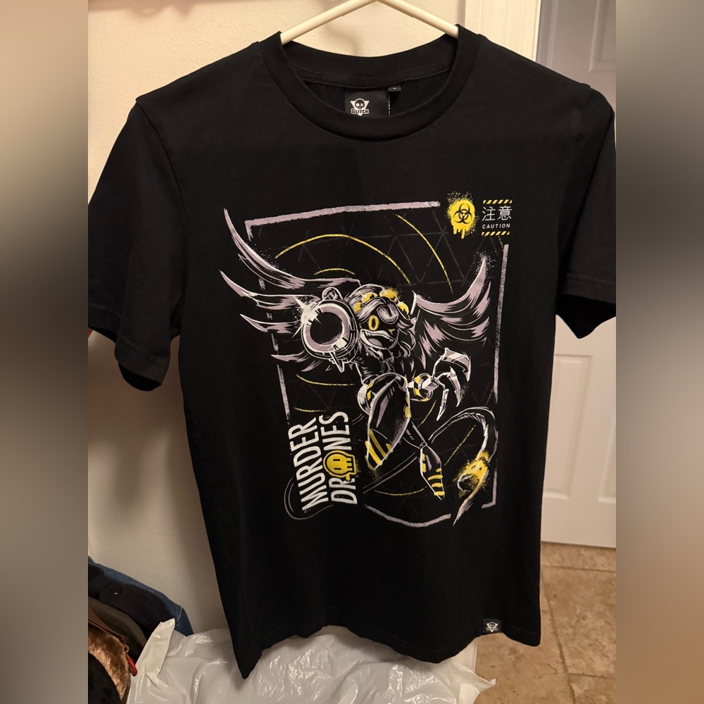 Murder Drones V - Ready to Kill T-Shirt Black 100% Cotton Unisex Size Small